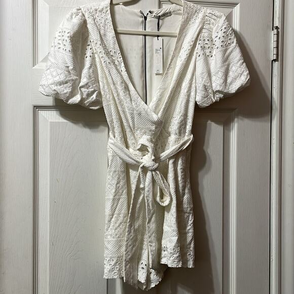 Alice and Olivia White Romper - Picture 2 of 4